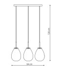 Light Prestige Lampa wisząca Fondi czarna 3xE14