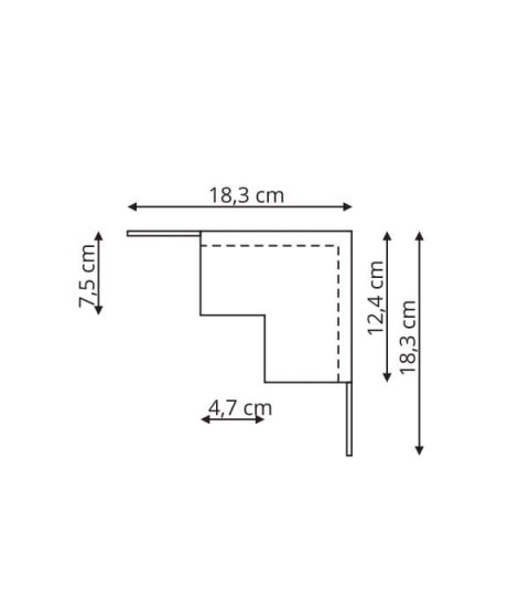 Light Prestige Magnetic Łącznik wewnętrzny czarny