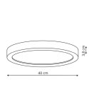 Light Prestige Plafon Loria biały LED 3000K