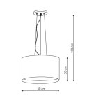 Light Prestige Lampa wisząca Milk czarna 4xE27