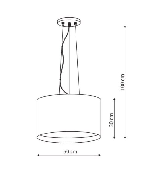 Light Prestige Lampa wisząca Milk czarna 4xE27