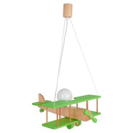 Lampa wisząca Samolot duży zielono-naturalny Hellux