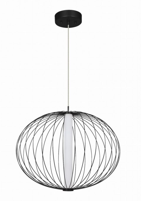 Light Prestige Lampa wiszaca Treviso czarna LED 3000K