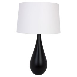 Lampa stołowa komodowa VASE - czarna Hellux