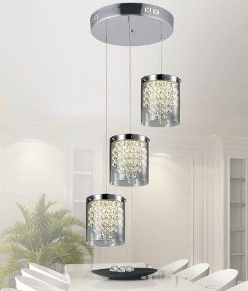 Light Prestige Lampa wisząca Cantos chrom LED 4000K