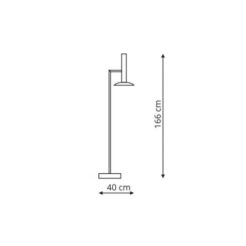Light Prestige Lampa podłogowa Hat biała LED 3000K