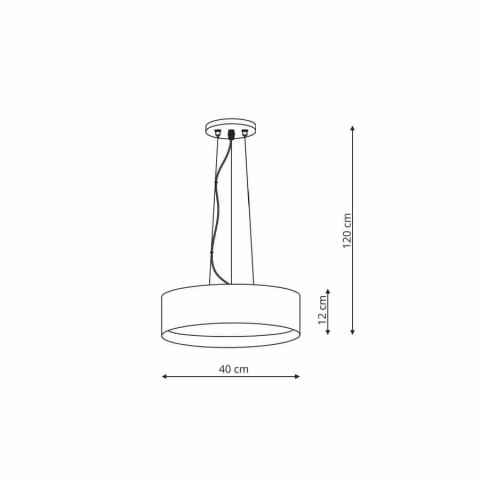 Light Prestige Lampa wisząca Hudson biała - złota LED 3000K