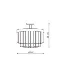Light Prestige Plafon Vetro 4 srebrny 4xE14