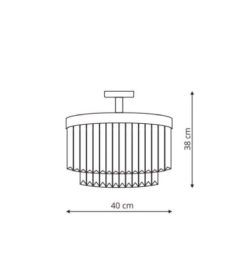 Light Prestige Plafon Vetro 4 srebrny 4xE14