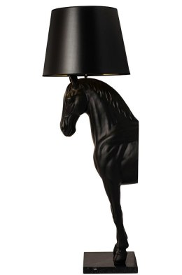 Lampa podłogowa KOŃ HORSE STAND S czarna - włókno szklane