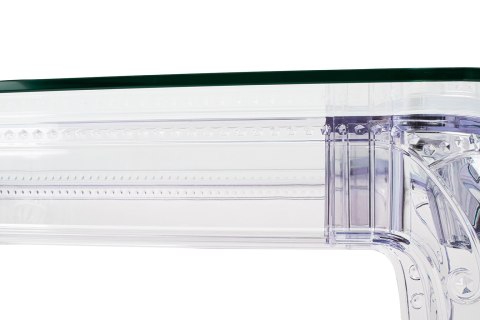 Stół KING 160 transparentny - poliwęglan, szkło hartowane