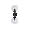 Light Prestige Kinkiet Dorado czarno-transparentny 2xE14
