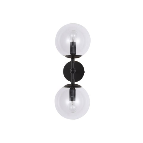Light Prestige Kinkiet Dorado czarno-transparentny 2xE14