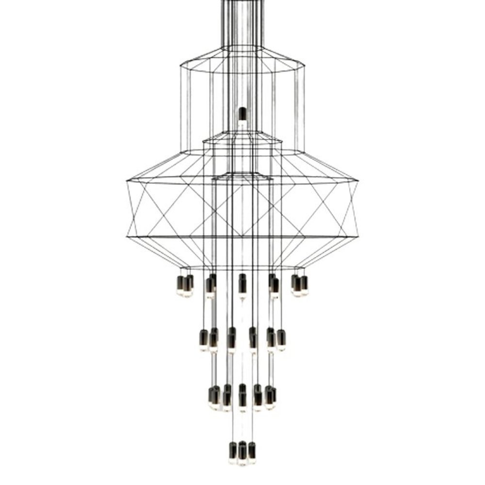 Lampa wisząca LINEA-43 czarna 90 cm